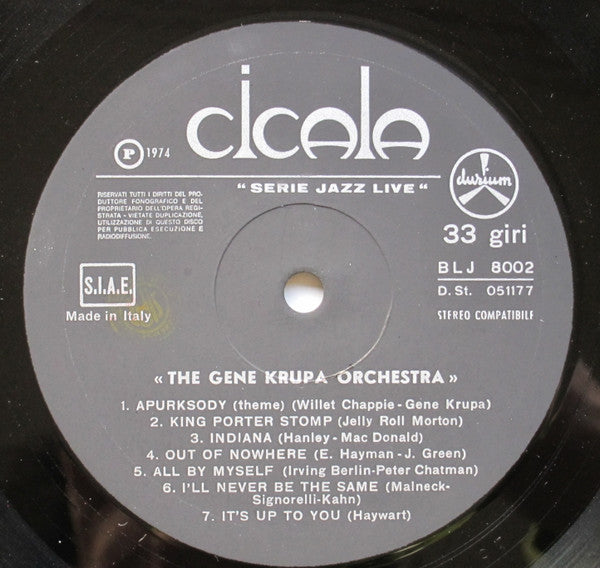 Gene Krupa And His Orchestra : The Gene Krupa Orchestra (LP, Comp)