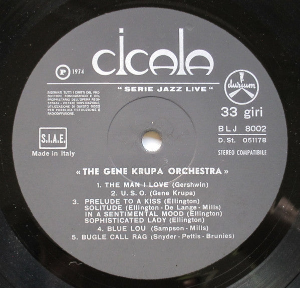 Gene Krupa And His Orchestra : The Gene Krupa Orchestra (LP, Comp)