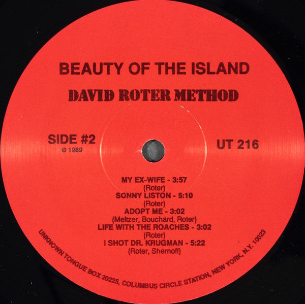 David Roter Method : Beauty Of The Island (LP)