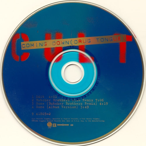 The Cult : Coming Down (Drug Tongue) (CD, Maxi, FLP)