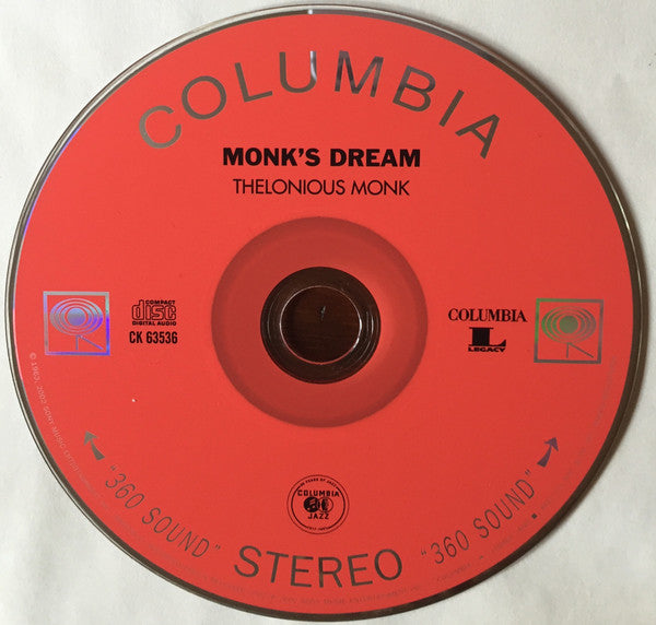 The Thelonious Monk Quartet : Monk's Dream (CD, Album, RE, RM)