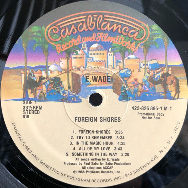 E. Wade : Foreign Shores (LP, Album, Promo)