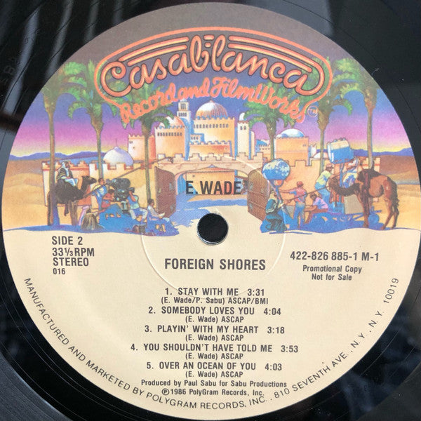 E. Wade : Foreign Shores (LP, Album, Promo)