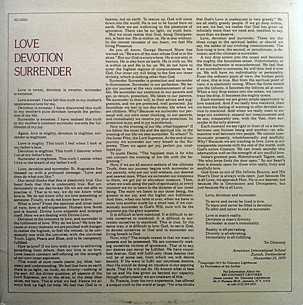 Carlos Santana & John McLaughlin : Love Devotion Surrender (LP, Album, Ter)