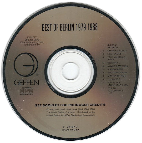 Berlin : Best Of Berlin 1979-1988 (CD, Comp, Club, RP, DDI)