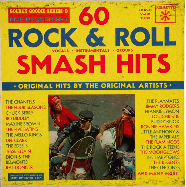 Various : 60 Rock & Roll Smash Hits-Golden Goodies Series B (5xLP, Comp, Mono + Box)