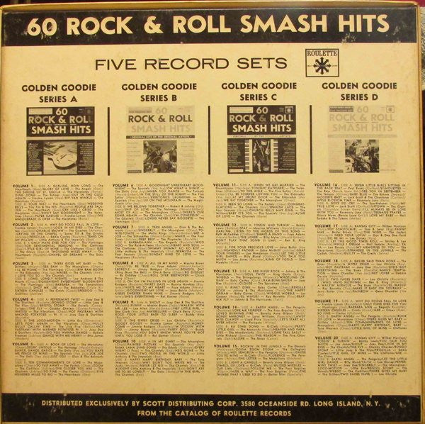 Various : 60 Rock & Roll Smash Hits-Golden Goodies Series B (5xLP, Comp, Mono + Box)