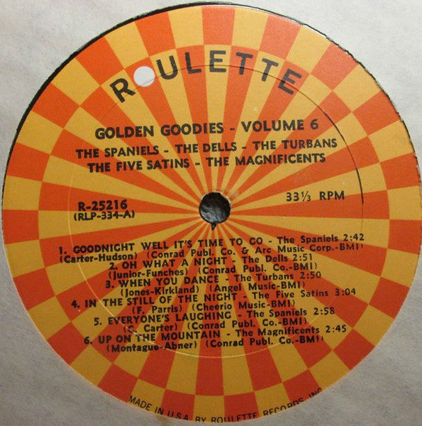 Various : 60 Rock & Roll Smash Hits-Golden Goodies Series B (5xLP, Comp, Mono + Box)