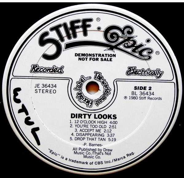 Dirty Looks : Dirty Looks (LP, Album, Promo)