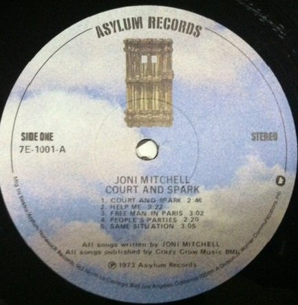 Joni Mitchell : Court And Spark (LP, Album, RE)