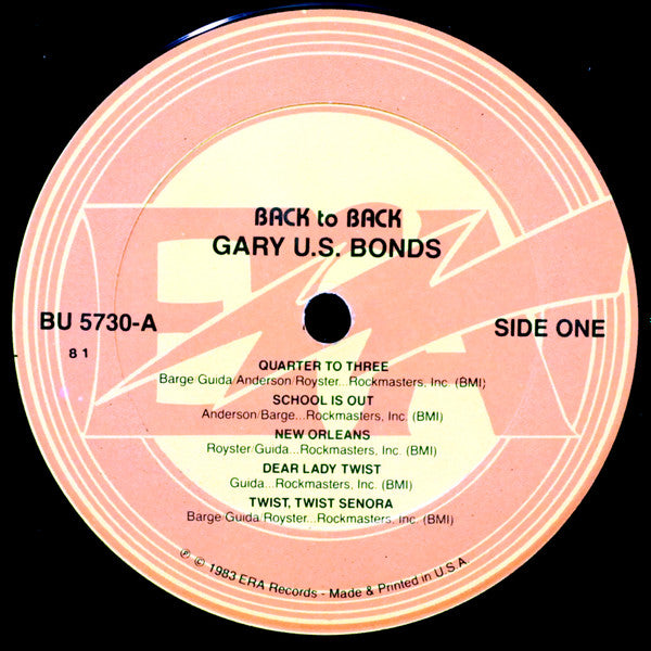 Chubby Checker, Gary U.S. Bonds : Back To Back (LP, Comp)