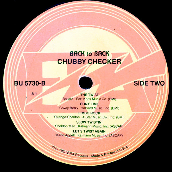 Chubby Checker, Gary U.S. Bonds : Back To Back (LP, Comp)