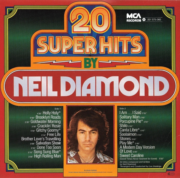 Neil Diamond : 20 Super Hits (LP, Comp)