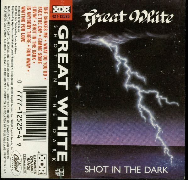 Great White : Shot In The Dark (Cass, Album)