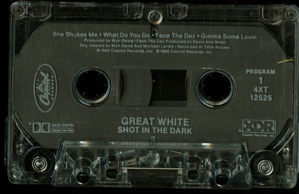 Great White : Shot In The Dark (Cass, Album)