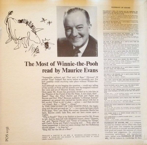 Maurice Evans (2) Reads Alan Alexander Milne : The Most Of Winnie-The-Pooh (LP)