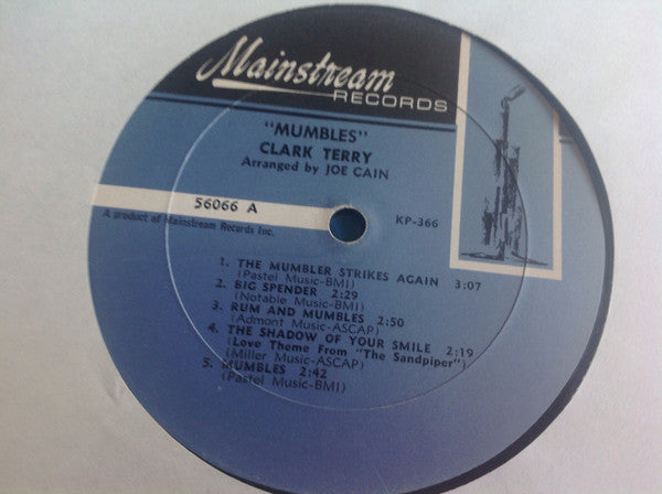 Clark Terry : Mumbles (LP, Album, Mono)