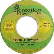 Sleepy La Beef : Asphalt Cowboy (7", Mono)