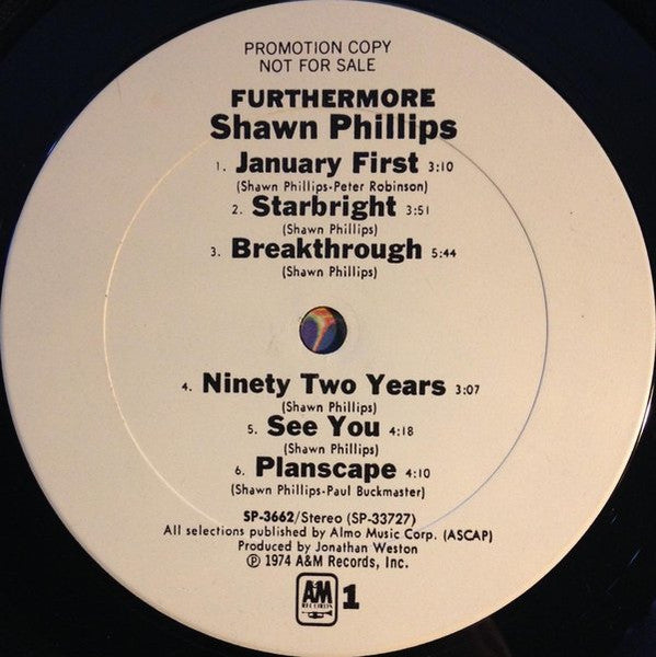 Shawn Phillips (2) : Furthermore (LP, Album, Promo)