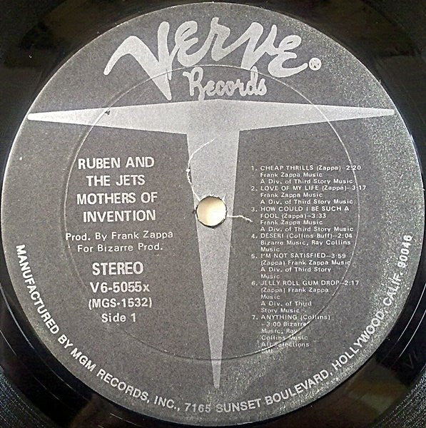 The Mothers : Cruising With Ruben & The Jets (LP, Album, RE, MGM)