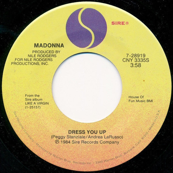 Madonna : Dress You Up (7", Spe)