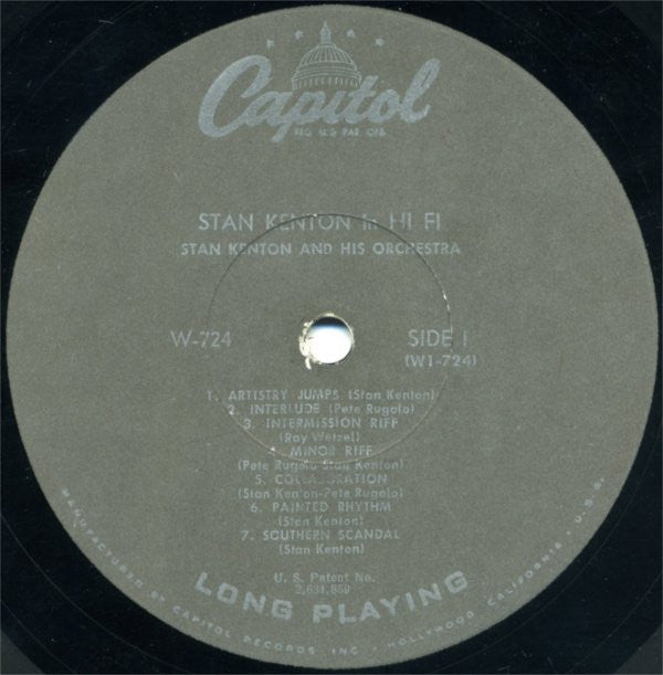 Stan Kenton : Kenton In Hi Fi (LP, Album, Mono)
