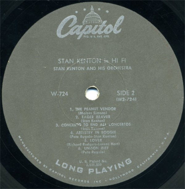 Stan Kenton : Kenton In Hi Fi (LP, Album, Mono)