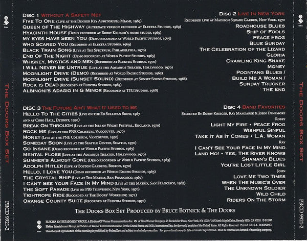The Doors : The Doors Box Set (4xCD, Advance, Comp, Promo)