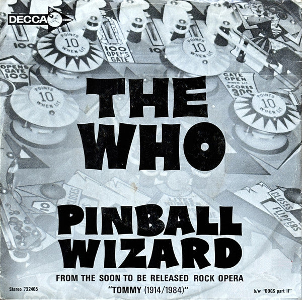 The Who : Pinball Wizard (7", Single, Pin)
