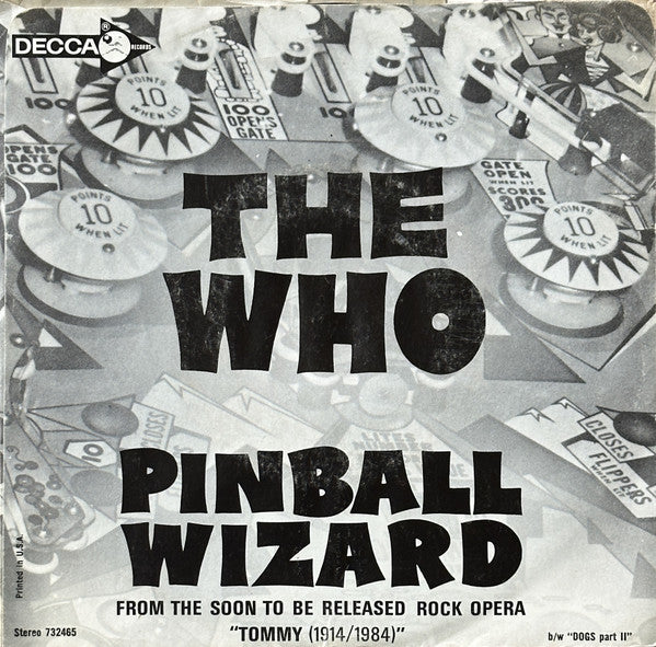 The Who : Pinball Wizard (7", Single, Pin)