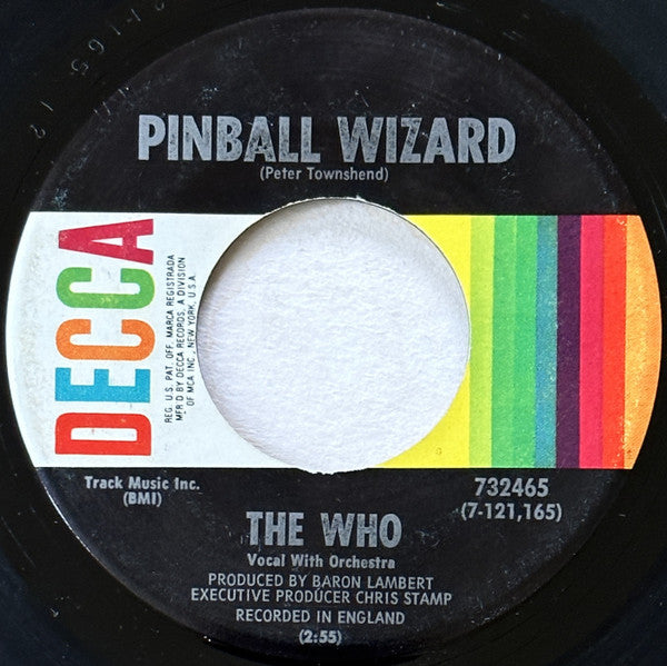 The Who : Pinball Wizard (7", Single, Pin)