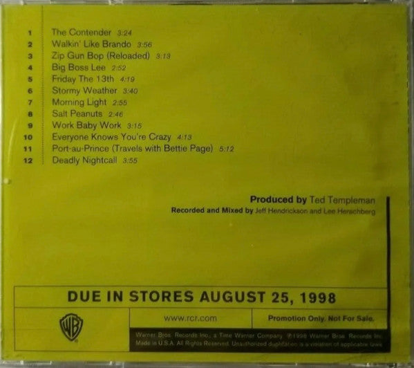 Royal Crown Revue : The Contender (CD, Advance, Album, Promo)