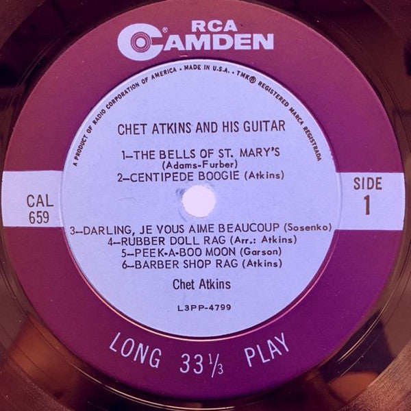 Chet Atkins : Chet Atkins And His Guitar (LP, Album, Mono, Ind)