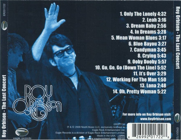 Roy Orbison : The Last Concert (CD, Album)
