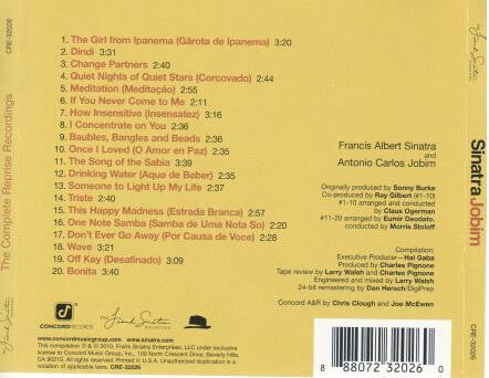 Frank Sinatra, Antonio Carlos Jobim : Sinatra Jobim (The Complete Reprise Recordings) (CD, Comp)
