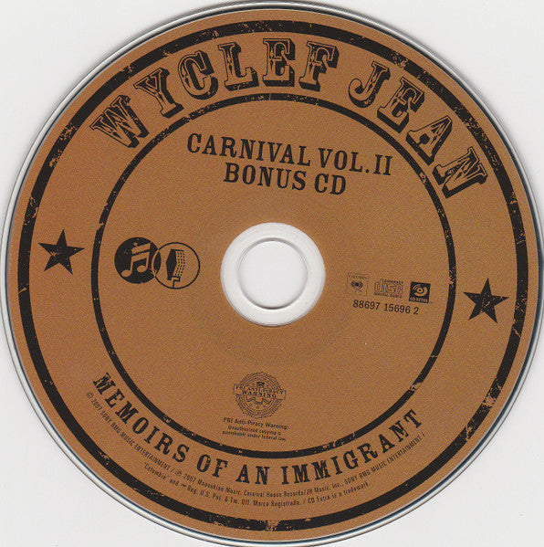Wyclef Jean : Carnival Vol. II... Memoirs Of An Immigrant (2xCD, Album, Dlx)