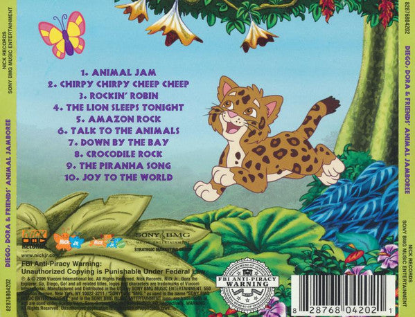 Diego, Dora & Friends : Diego, Dora & Friends' Animal Jamboree (CD, Album)