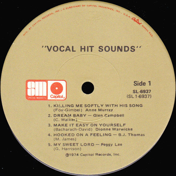 Various : Vocal Hit Sounds (LP, Comp)