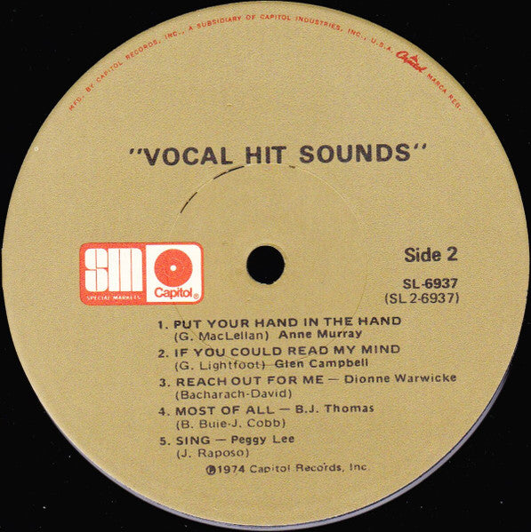 Various : Vocal Hit Sounds (LP, Comp)