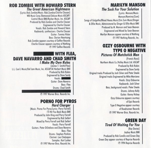 Various : Howard Stern - Private Parts: The Album (CD, Comp)