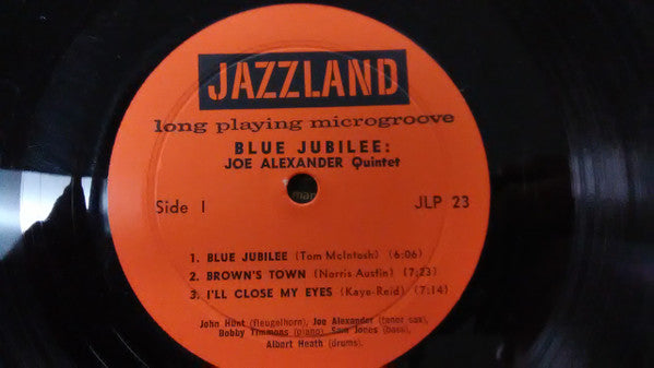 Joe Alexander (5) : Blue Jubilee (LP, Album, Mono)