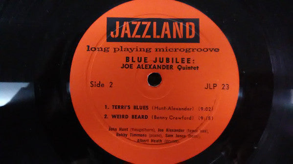 Joe Alexander (5) : Blue Jubilee (LP, Album, Mono)