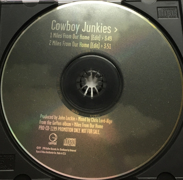 Cowboy Junkies : Miles From Our Home (CD, Single, Promo)