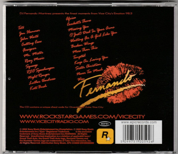 Various : Grand Theft Auto Vice City O.S.T - Volume 3 : Emotion 98.3 (CD, Comp)