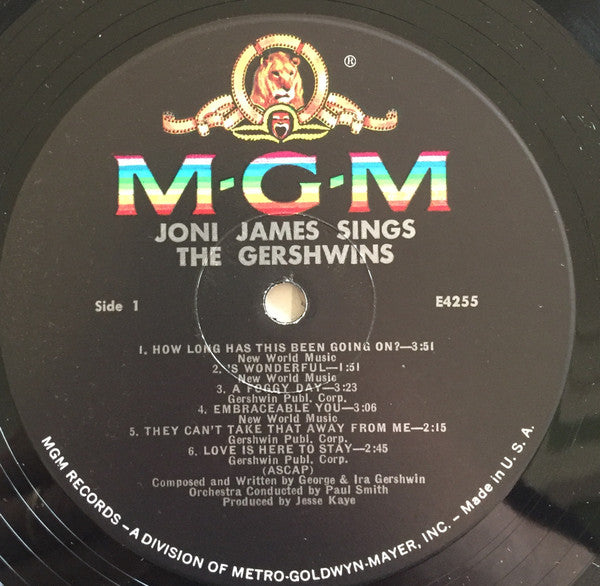 Joni James : Joni James Sings The Gershwins (LP, Album, Mono)