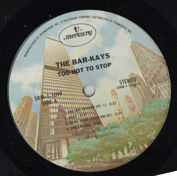 Bar-Kays : Too Hot To Stop (LP, Album)