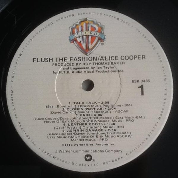 Alice Cooper (2) : Flush The Fashion (LP, Album)