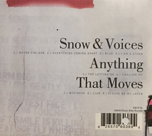 Snow & Voices : Anything That Moves (CD, Album)