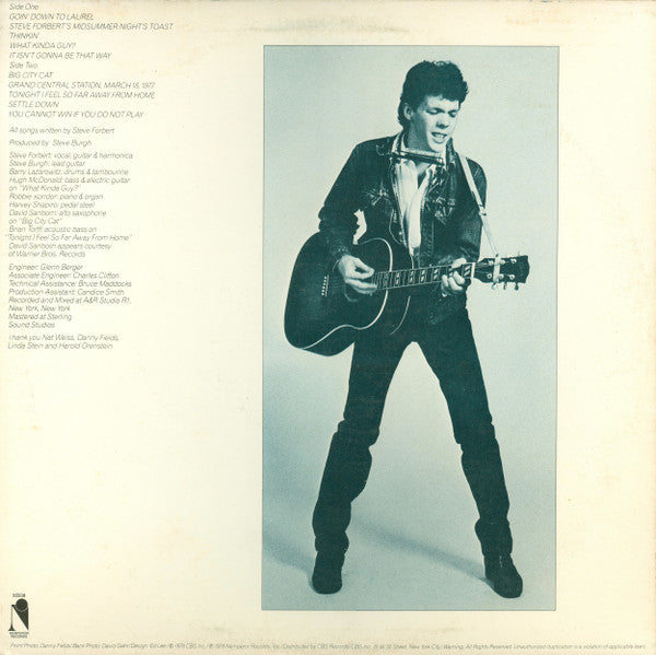 Steve Forbert : Alive On Arrival (LP, Album, Promo)