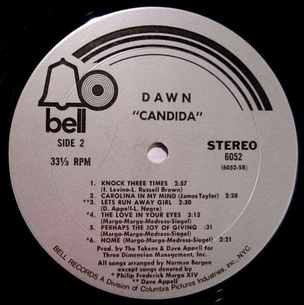 Dawn (5) : Candida (LP, Album, Mon)